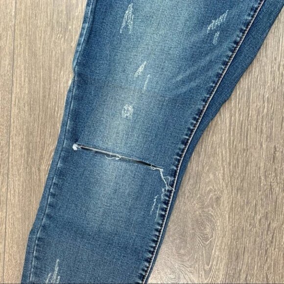 Free People One Teaspoon Freebirds Skinny Jeans Crop Blue indigo Straight leg - Picture 7 of 16